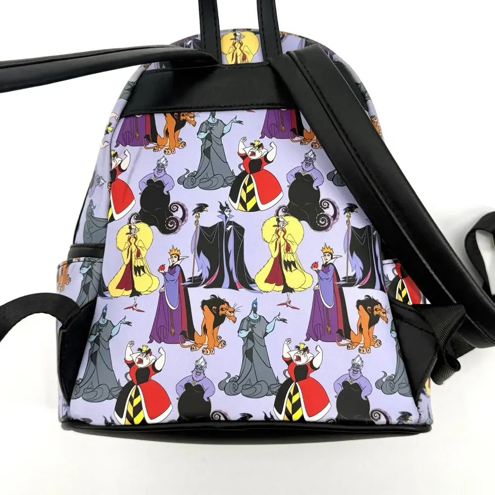 Loungefly Disney Villains Mini Backpack Cruella Ursula Maleficent Evil Queen